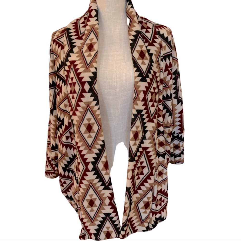 Tally Anne geometric cardigan
